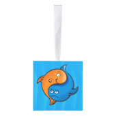 Yin Yang Fish Cartoon Decoratie (Rechts)