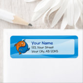 Yin Yang Fish Cartoon Etiket (Insitu)