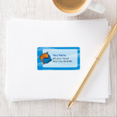 Yin Yang Fish Cartoon Etiket (Insitu)