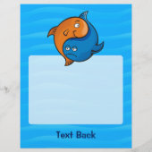 Yin Yang Fish Cartoon Flyer (Achterkant)