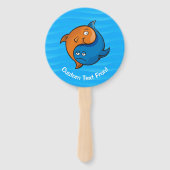 Yin Yang Fish Cartoon Handwaaier (Voorkant)