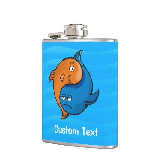 Yin Yang Fish Cartoon Heupfles (Links)