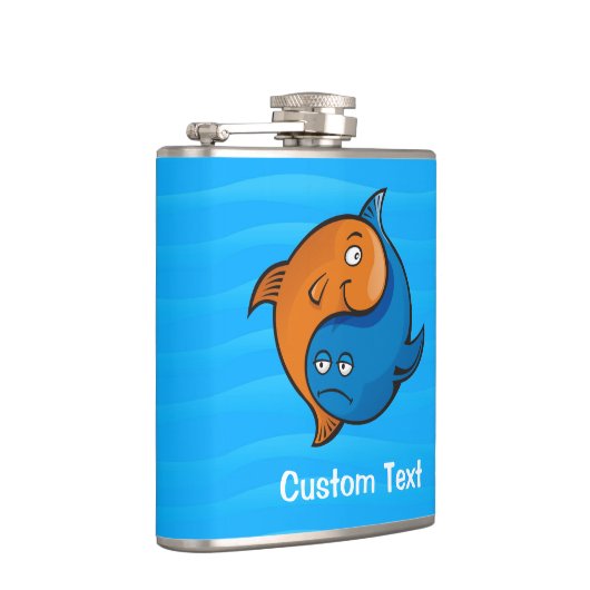 Yin Yang Fish Cartoon Heupfles (Rechts)