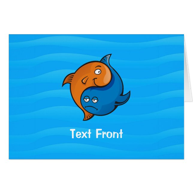 Yin Yang Fish Cartoon Horizontaal (Voorkant Horizontaal)