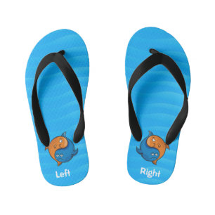 Yin Yang Fish Cartoon Kind Teenslippers