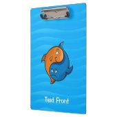 Yin Yang Fish Cartoon Klembord (Links)
