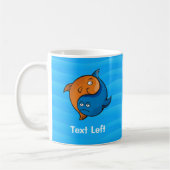Yin Yang Fish Cartoon Koffiemok (Links)