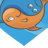 Yin Yang Fish Cartoon Korte Tafelloper (Hoek)