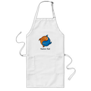 Yin Yang Fish Cartoon Lang Schort