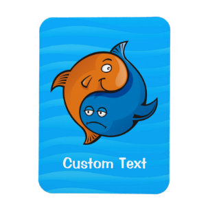 Yin Yang Fish Cartoon Magneet