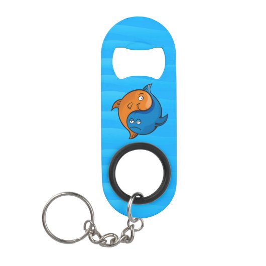 Yin Yang Fish Cartoon Mini Flessenopener (Voorkant)