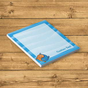 Yin Yang Fish Cartoon Notitieblok