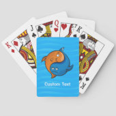 Yin Yang Fish Cartoon Pokerkaarten (Achterkant)