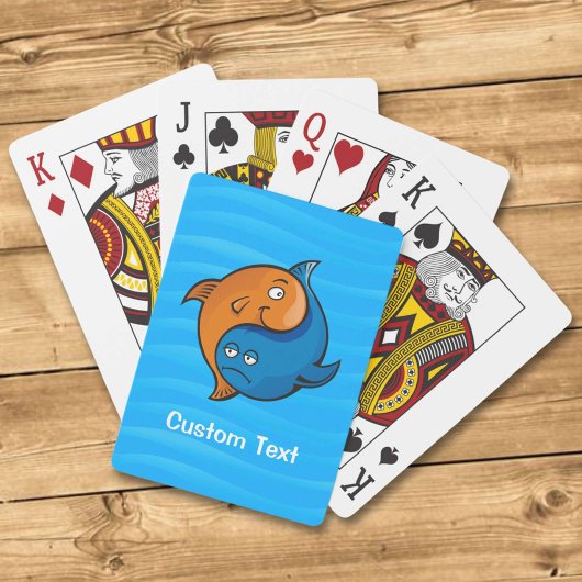 Yin Yang Fish Cartoon Pokerkaarten