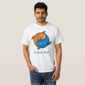 Yin Yang Fish Cartoon T-shirt (Voorkant volledig)