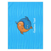 Yin Yang Fish Cartoon Tafelkleed (Voorkant)