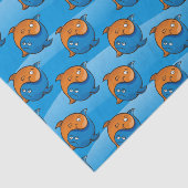 Yin Yang Fish Cartoon Tissuepapier (Detail)