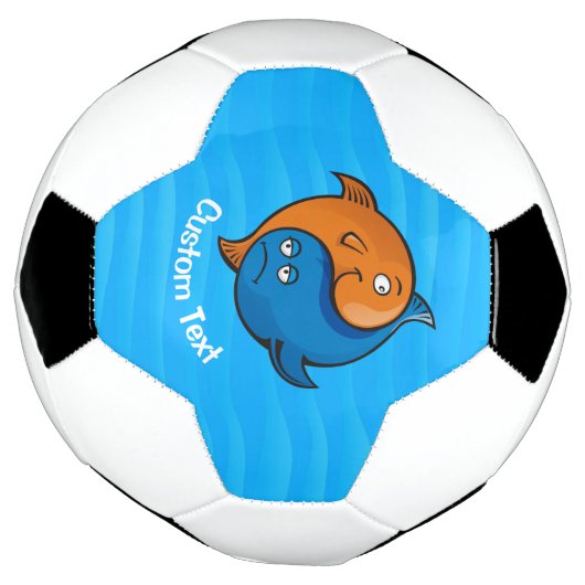 Yin Yang Fish Cartoon Voetbal (Gedraaid)