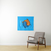 Yin Yang Fish Cartoon Wandkleed (In Situ (horizontaal))