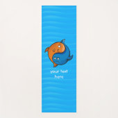 Yin Yang Fish Cartoon Yogamat (Voorkant)