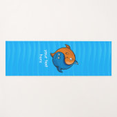 Yin Yang Fish Cartoon Yogamat (Voorkant (horizontaal))