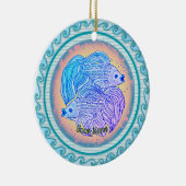 Yin Yang Fish  Keramisch Ornament (Rechts)