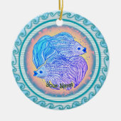 Yin Yang Fish Keramisch Ornament (Voorkant)