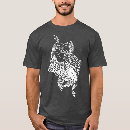 Yin Yang Fish Koi Fish Premium T-shirt (Voorkant)