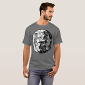 Yin Yang Fish Koi Fish T-shirt (Voorkant volledig)