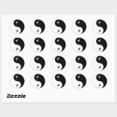 Yin Yang Flamingo Ronde Sticker (Vel)