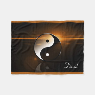 Yin Yang Fleece Blanket