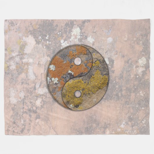 Yin Yang Fleece Deken (Voorkant (Horizontaal))