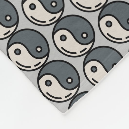 yin-yang fleece deken (Hoek)