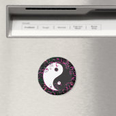 Yin & Yang Floral Design Magneet (Insitu (Vaatwasser))