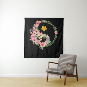 Yin Yang Floral Wandkleed (In situ)