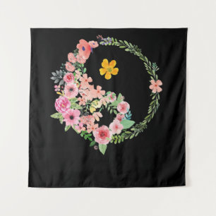 Yin Yang Floral Wandkleed
