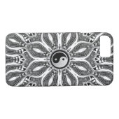 Yin Yang Flower of Life iPhone 7 Hoesje (Achterkant (Horizontaal))