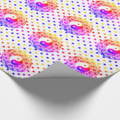 Yin Yang Flower of Life Rainbow Cadeaupapier (Hoek)