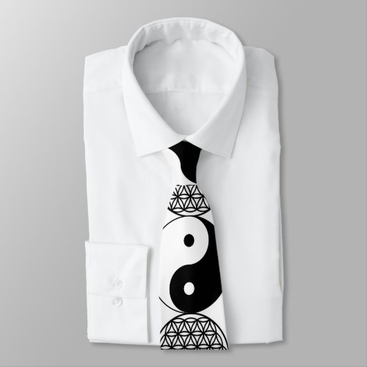 Yin Yang -flower of life Stropdas (Gebonden)