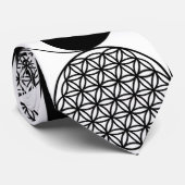 Yin Yang -flower of life Stropdas (Opgerold)