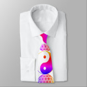 Yin Yang -flower of life Stropdas (Gebonden)