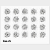 Yin-Yang flower sticker (Vel)