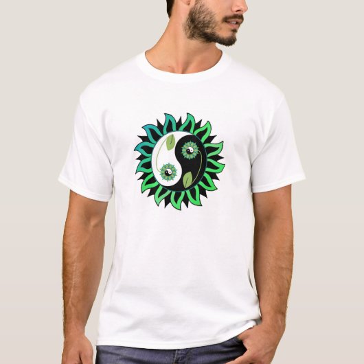 Yin-Yang Flower T-shirt (Voorkant)