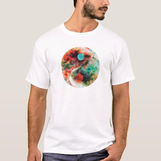 Yin Yang Flower T-shirt (Voorkant)