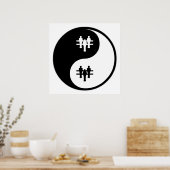 Yin Yang Foosball Poster (Keuken)