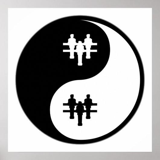 Yin Yang Foosball Poster (Voorkant)