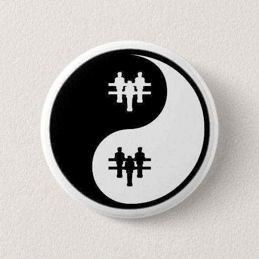 Yin Yang Foosball Ronde Button 5,7 Cm (Voorkant)