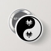 Yin Yang Foosball Ronde Button 5,7 Cm (Voorkant /achterkant)