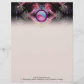 Yin Yang Fractal Artistry #003 Letterhead Briefhoofd Sjabloon (Voorkant)