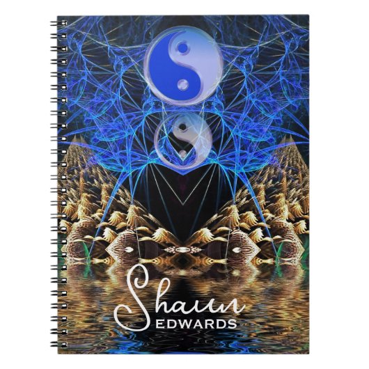 Yin Yang Fractal Vision Notitieboek (Voorkant)